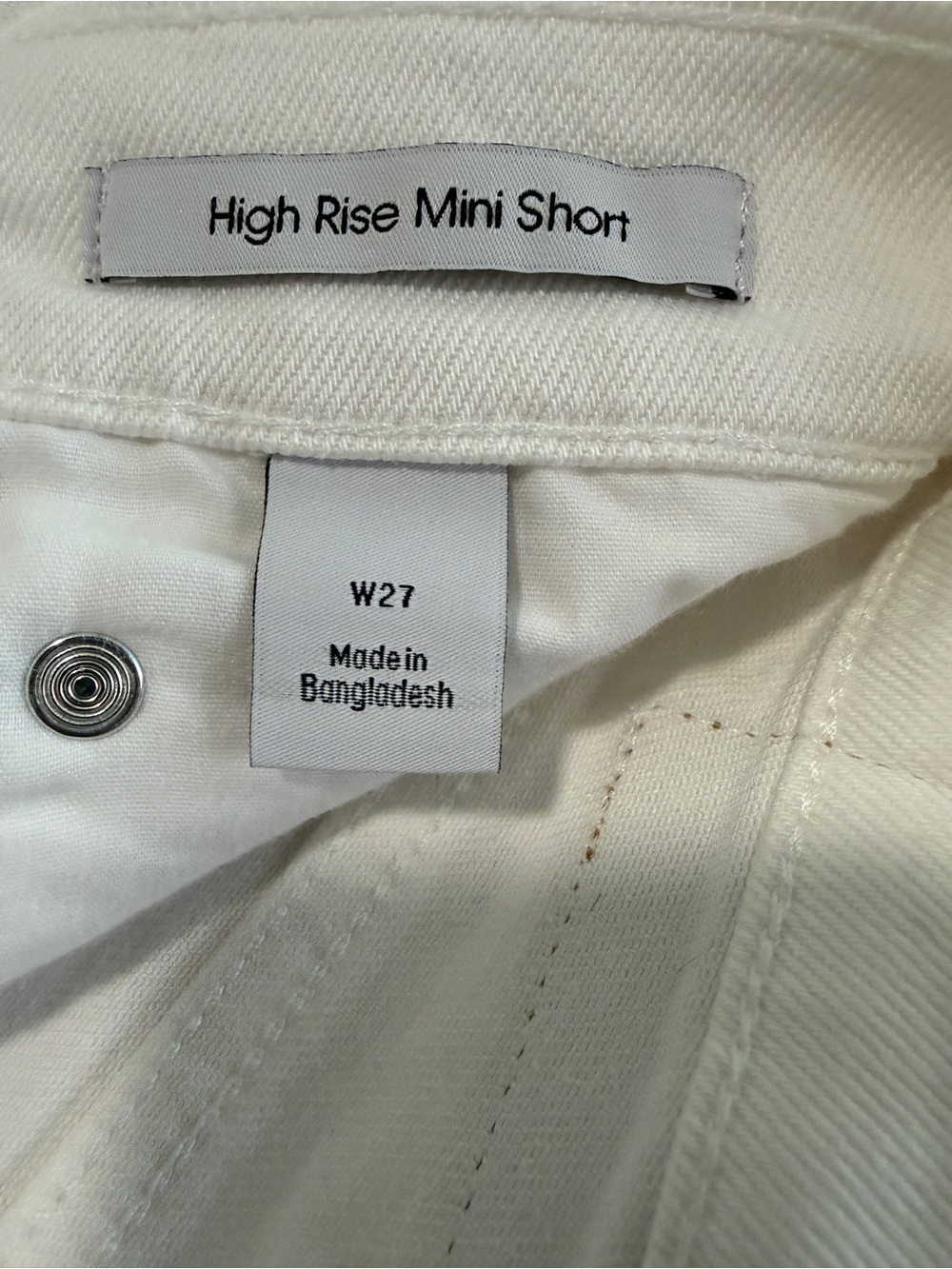 Calvin Klein High Rise Mini Short (stretch) - Picture 4 of 5